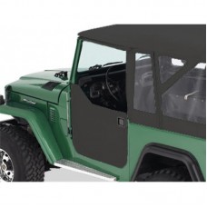 53030-01 Bestop Black Crush Fabric Lower Half Door Set for 1964-1984 Toyota Landcruiser, FJ40